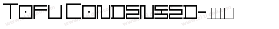 Tofu Condensed字体转换
